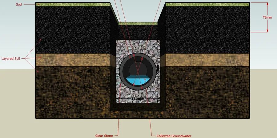 Illustrative image of Geotechnical road drainage in Gatineau