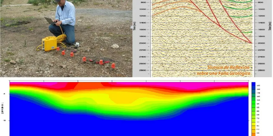 Illustrative image of Seismic tomography (refraction/reflection) in Gatineau